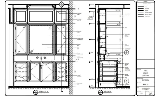 Do millwork shop drawings, kitchen, cabinets, wardrobe, woodworking by ...