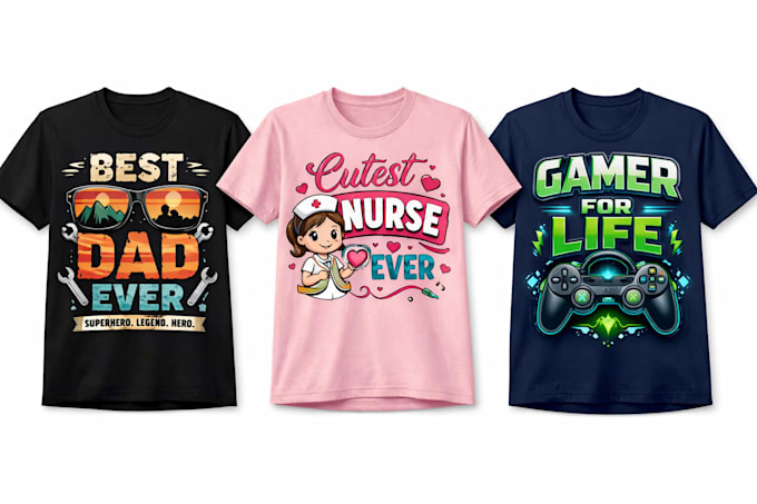 create unique tshirt designs for merch, brand or pod