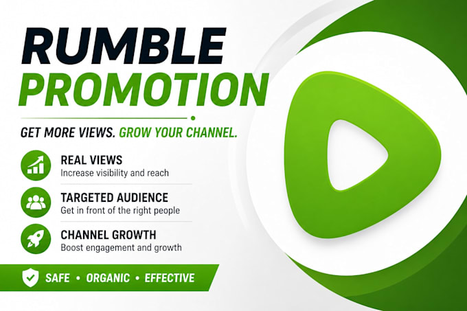 do organic rumble video promotion