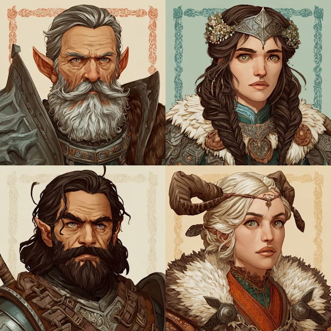 draw your dnd party art or dnd character art