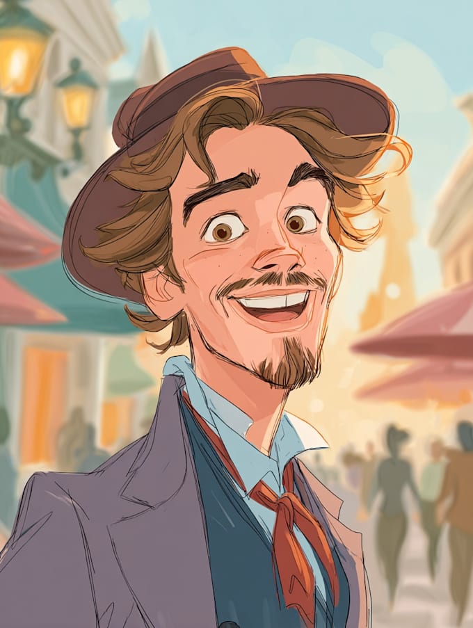 beautiful portrait in disney cartoon