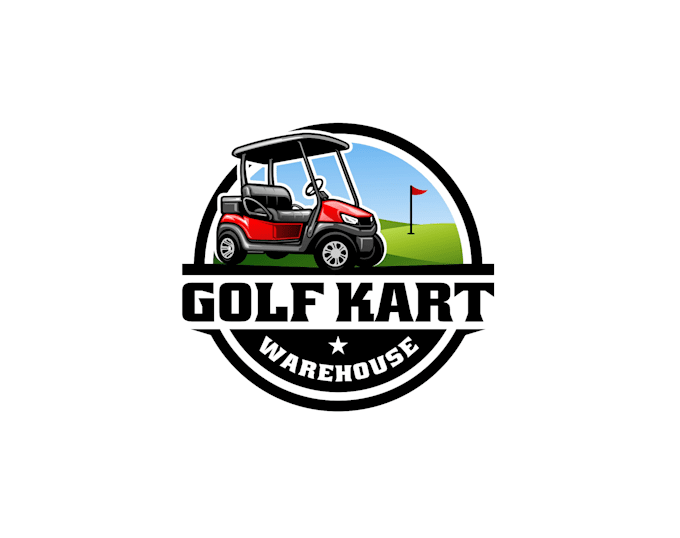 create exclusive and marvelous golf cart logo design