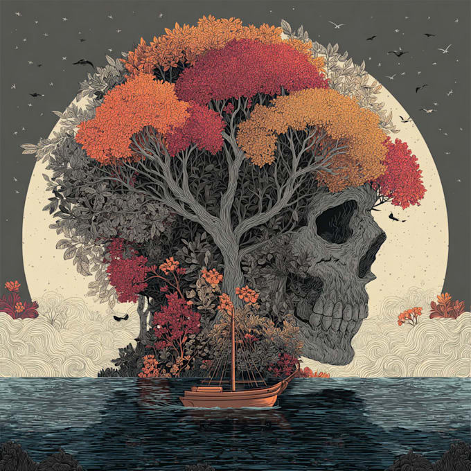 create surrealism illustration design
