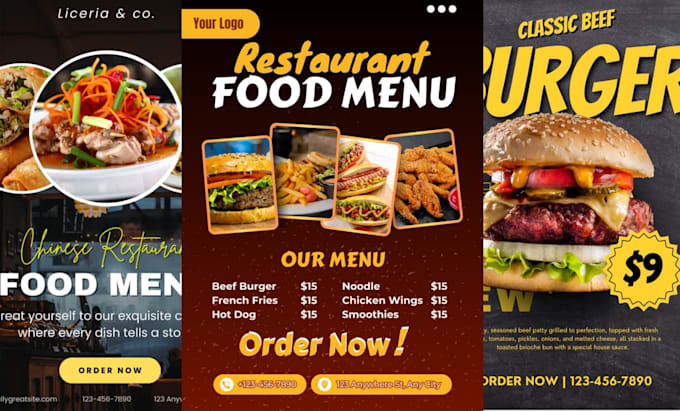design professional menu design