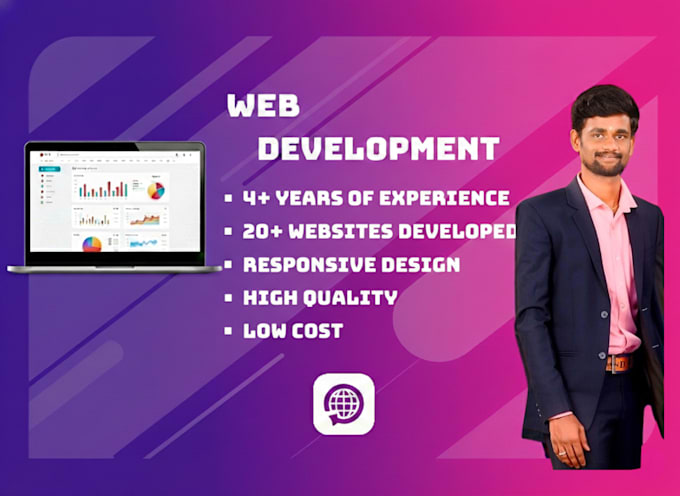 design and develop a responsive website and web app