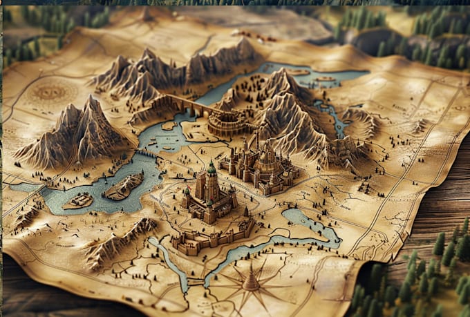 Fantasy Map Use Create maps for your fantasy game, book and projects by Kloobblik | Fiverr
