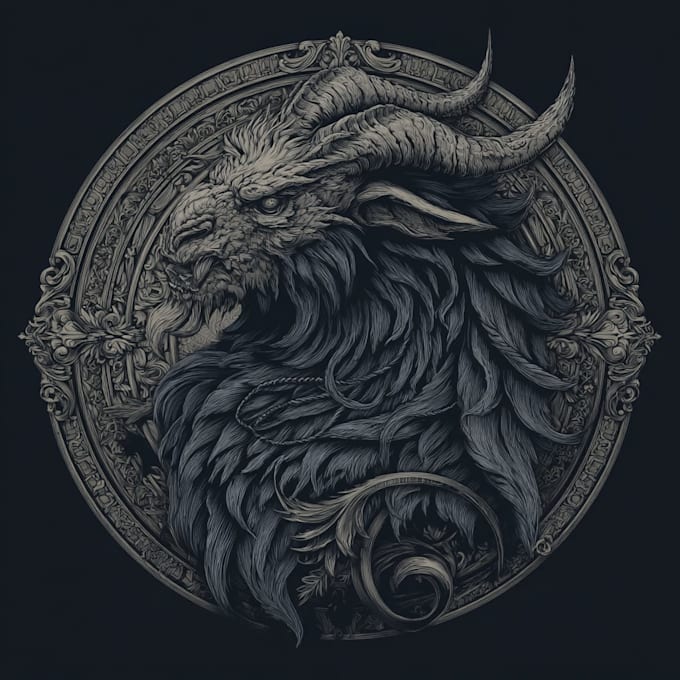do mythical beasts, monsters, fantasy logo or illustrations