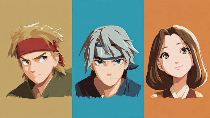 draw characters in cartoon or anime style