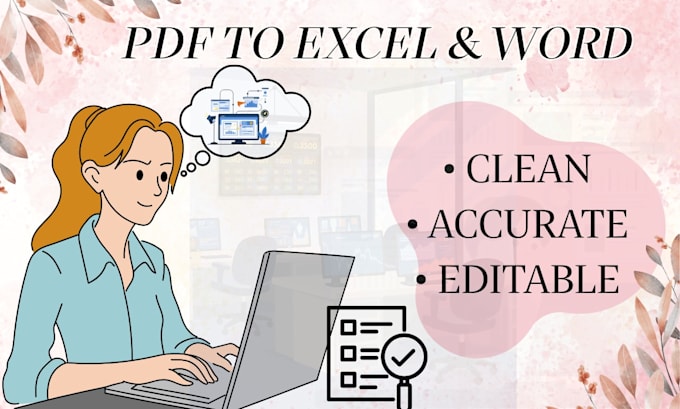 convert PDF tables to excel or word with clean formatting