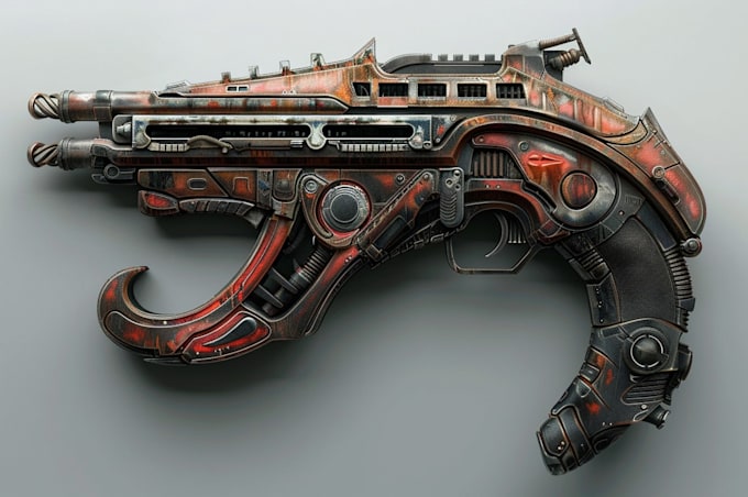 create weapon concept art for you