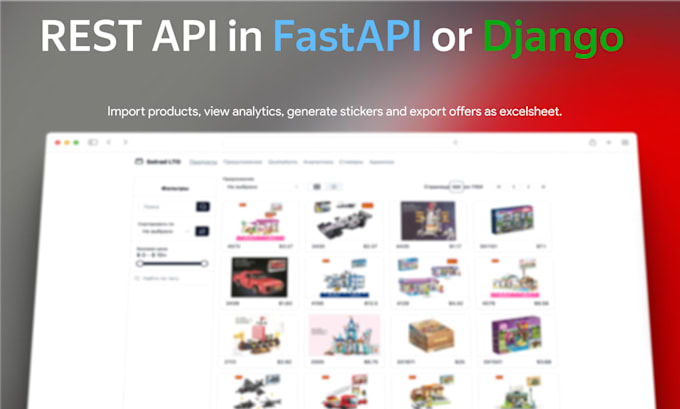 fastapi or django rest API development