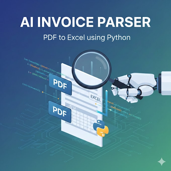 Build an ai invoice parser to convert pdf to excel using python by ...