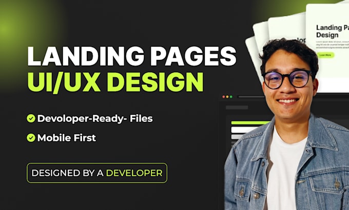design a modern landing page ui ux in figma
