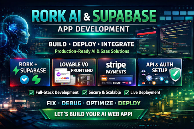 develop rork, expo go react native, lovable dev v0 app, lovable web app supabase