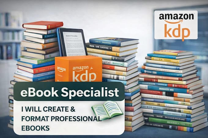 do book design and KDP book formatting for print publishing