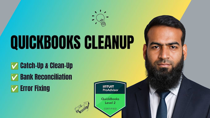 do catch up bookkeeping and clean up quickbooks online