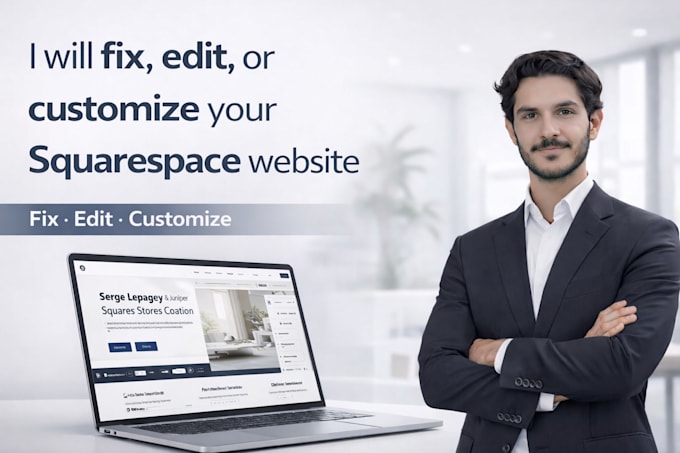 fix, edit, or customize your squarespace website
