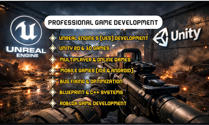unreal engine game development ue5 blueprint multiplayer unity mobile game fix