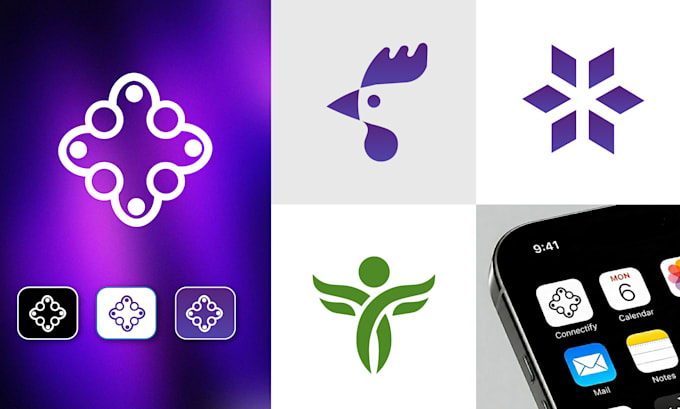 Design modern custom app icon logo with style guide by Grafixalogos ...