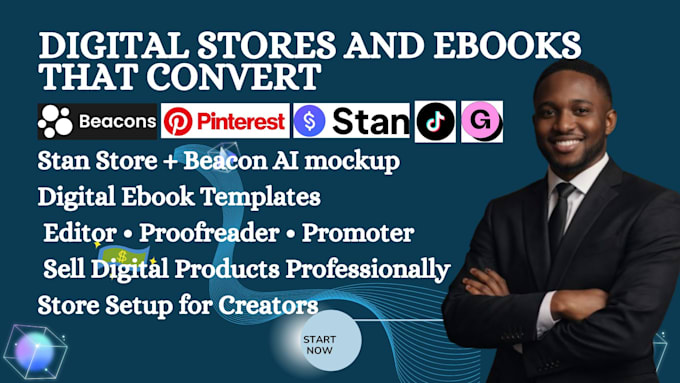 Set up stan store and beacon ai with polished digital ebook template by ...