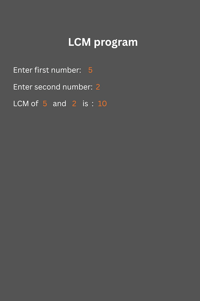create lcm reverse string program and quit program using while loop