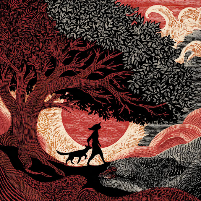 do exquisite linocut illustration unleash artistic portrait