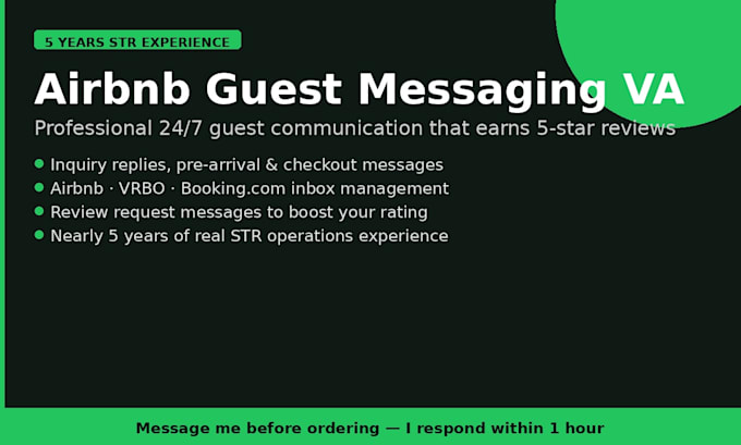 airbnb guest messaging virtual assistant and cohost