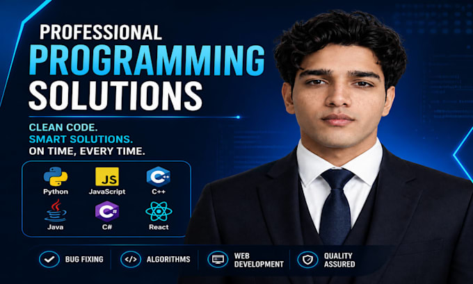 code in javascript, python, cpp, java, react and c sharp
