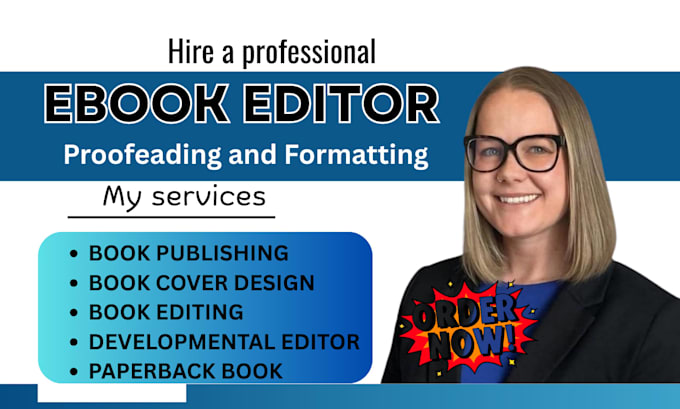 be your professional book editor and formatter, developmental editor paperback