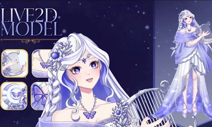 vtuber model live2d rigging, vrm, 3d vtuber model, live2d model for vtube studio