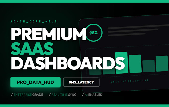 build premium fullstack saas dashboards