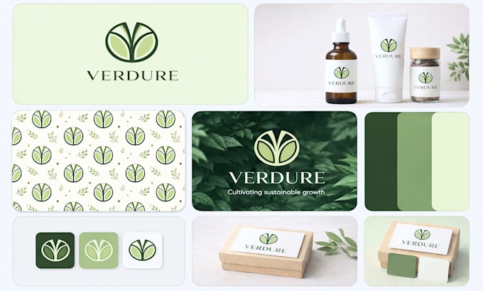 design business logo and branding kit with brand identity