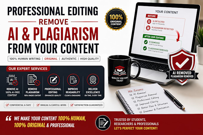 remove ai and plagiarism from your content manually