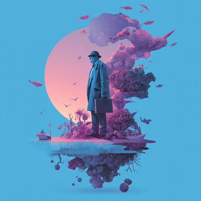 do surrealism illustration design