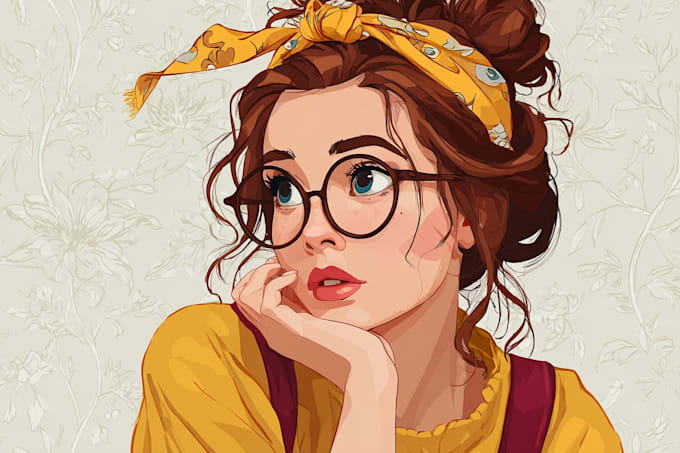 design a cute disney cartoon portrait