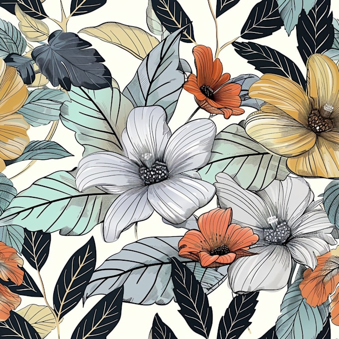 design floral pattern illustration according to your idea