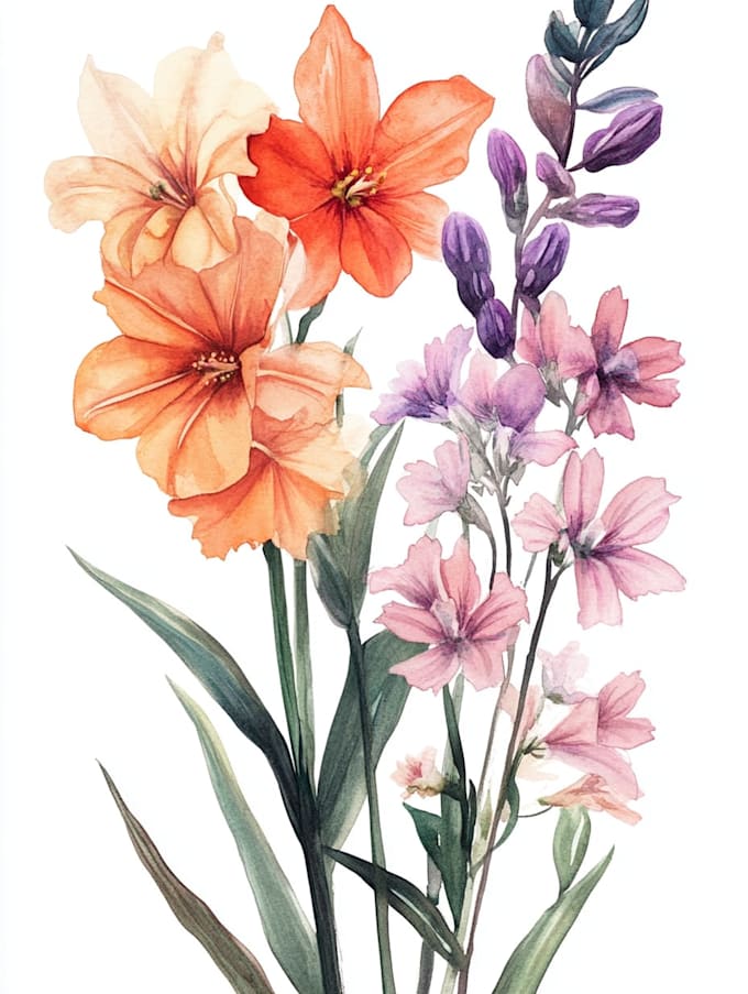 make paint watercolour botanical illustrations