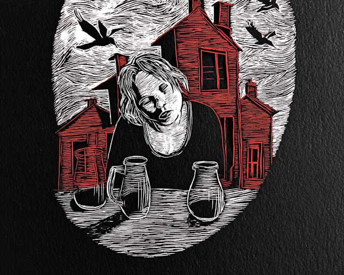 create stunning linocut or woodcut style illustrations