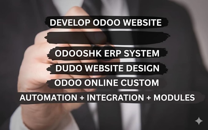 develop design odoo website, odoo sh, erp system fix duda wordpress odoo website