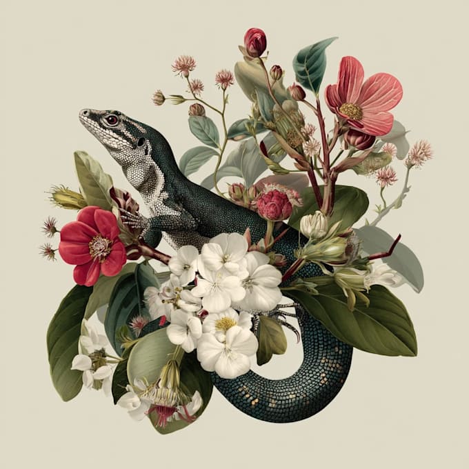 draw animal and botanical illustrations