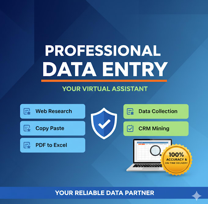 do expert data entry and web research