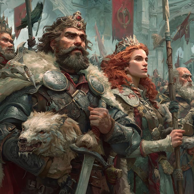 draw high quality fantasy illustration