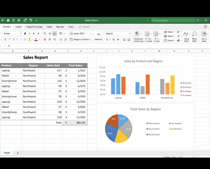 professional excel reports and spreadsheets