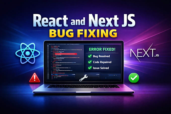 fix react and next js bugs and errors
