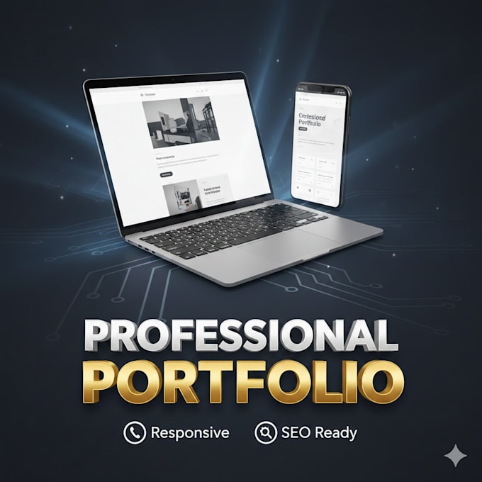 create a modern and responsive portfolio website