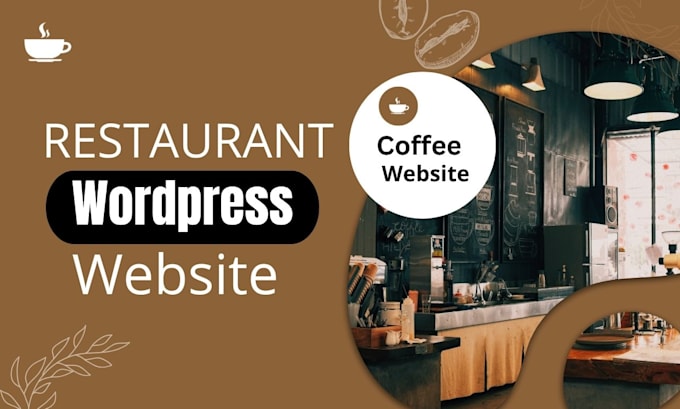 design a coffee shop restaurant website in wordpress
