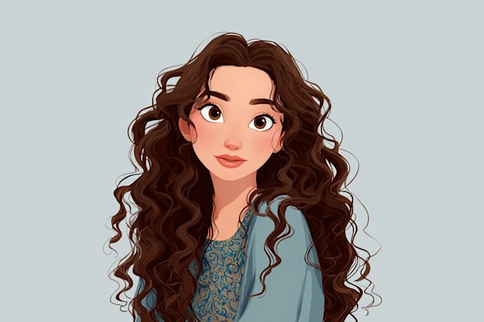 making a disney cartoon portrait