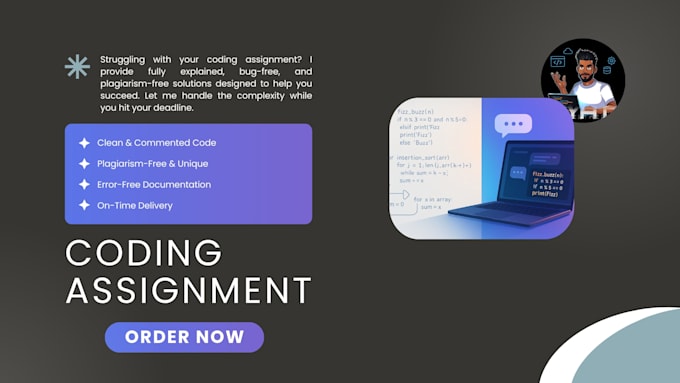 professionally complete your coding assignment