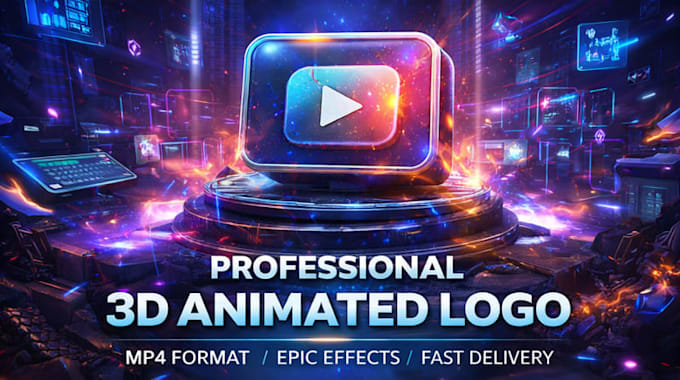 design modern 3d logo with realistic effects
