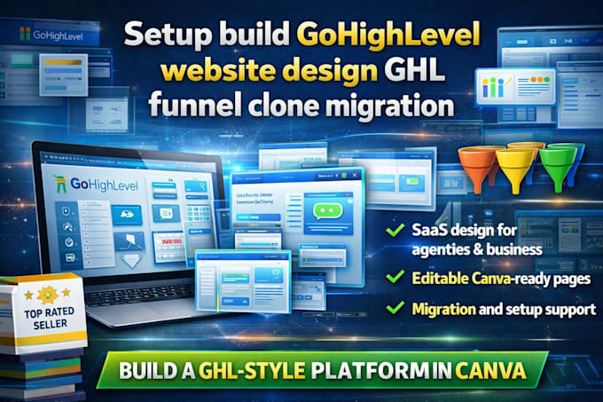 build your gohighlevel website ghl funnel clone website sales funnel